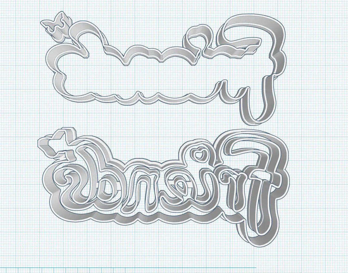 Friends-inspired logo Cookie cutter MEG cookie cutters