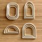 Geometric shapes - arch - semi circle -rectangle - cookie cutter MEG cookie cutters