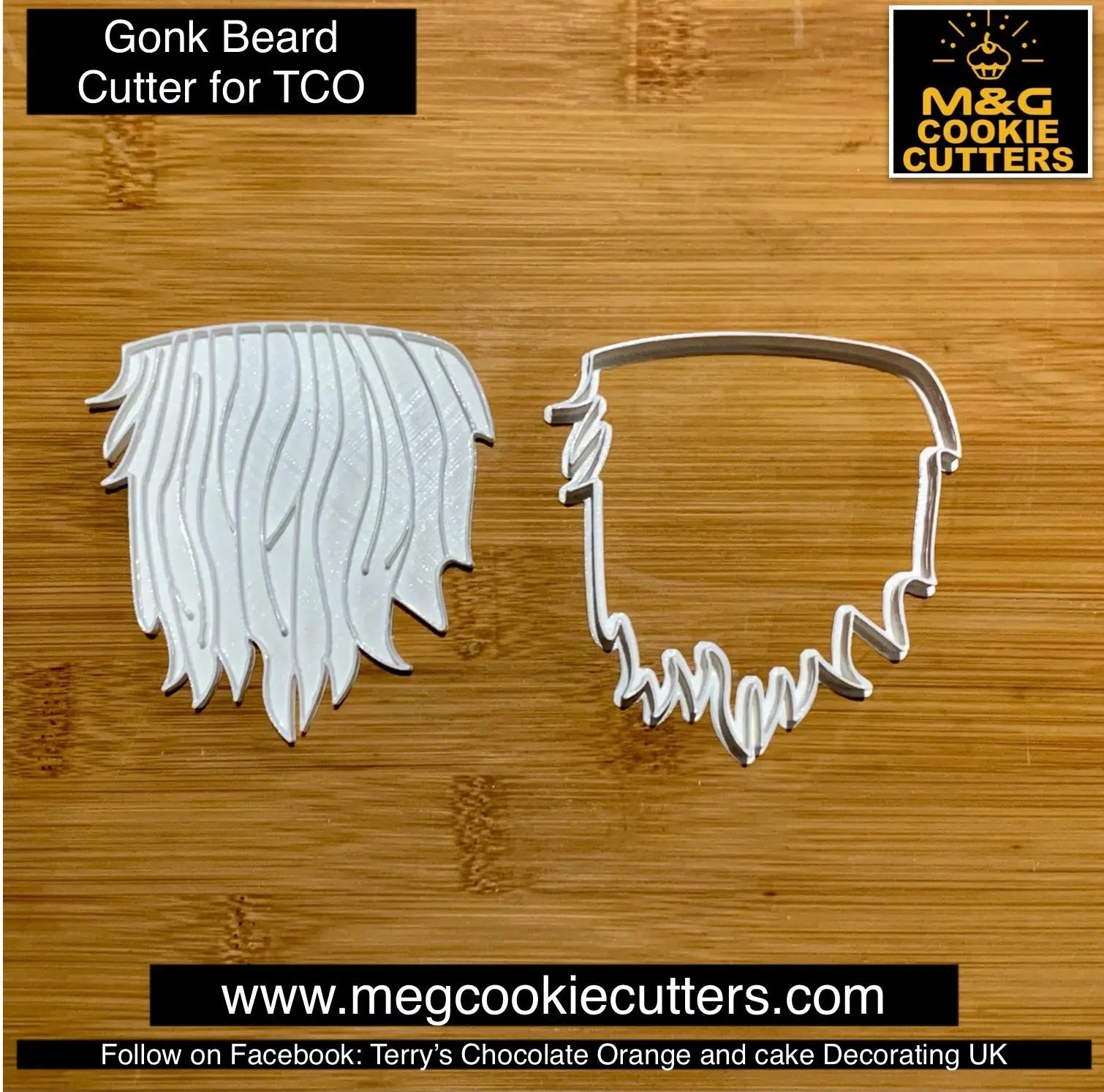 Gonk Beard - Christmas TCO Cookie cutter MEG cookie cutters