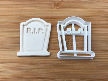 Halloween Uk Seller Plastic Biscuit Cookie Cutter Fondant Cake Decor RIP MEG cookie cutters
