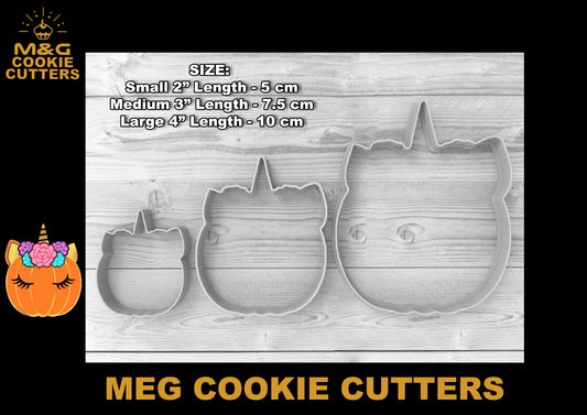Halloween Uk Seller Plastic Biscuit Cookie Cutter Fondant Cake Pumpkin Unicorn MEG cookie cutters
