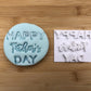Happy Father's Day - Embossing - stamp (2) MEG cookie cutters