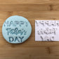 Happy Father's Day - Embossing - stamp (2) MEG cookie cutters