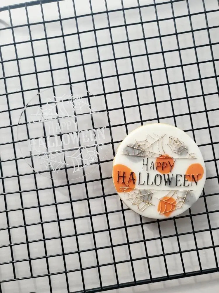 Happy Halloween - debossing acrylic stamp 2022 MEG cookie cutters