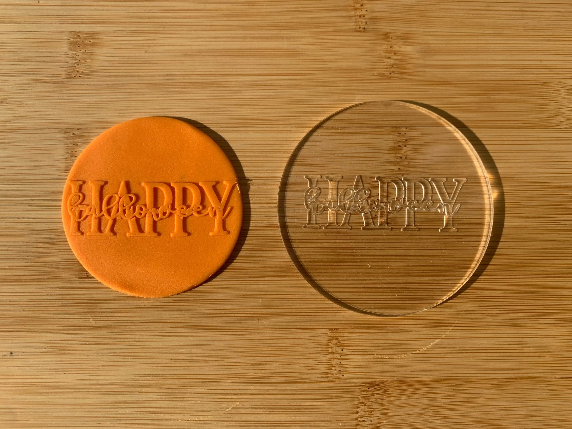Happy Halloween - debossing acrylic stamp MEG cookie cutters
