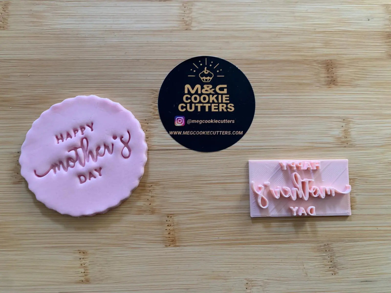 Happy Mothers Day - Embossing - stamp MEG cookie cutters