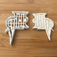 Harry Potter-inpsired Cookie Cutter Solemnly Mischief Cupcake Topper Fondant 002 MEG cookie cutters