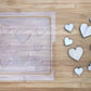 Hearts chocolate mould Heart st. valentine MEG cookie cutters