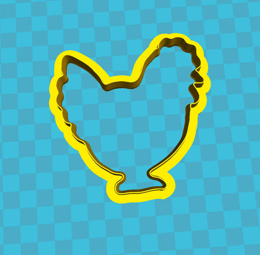 Hen Chicken Uk Cookie Cutter Plastic Fondant cupcake cake 2 - 3 - 4 INCH UK MEG cookie cutters