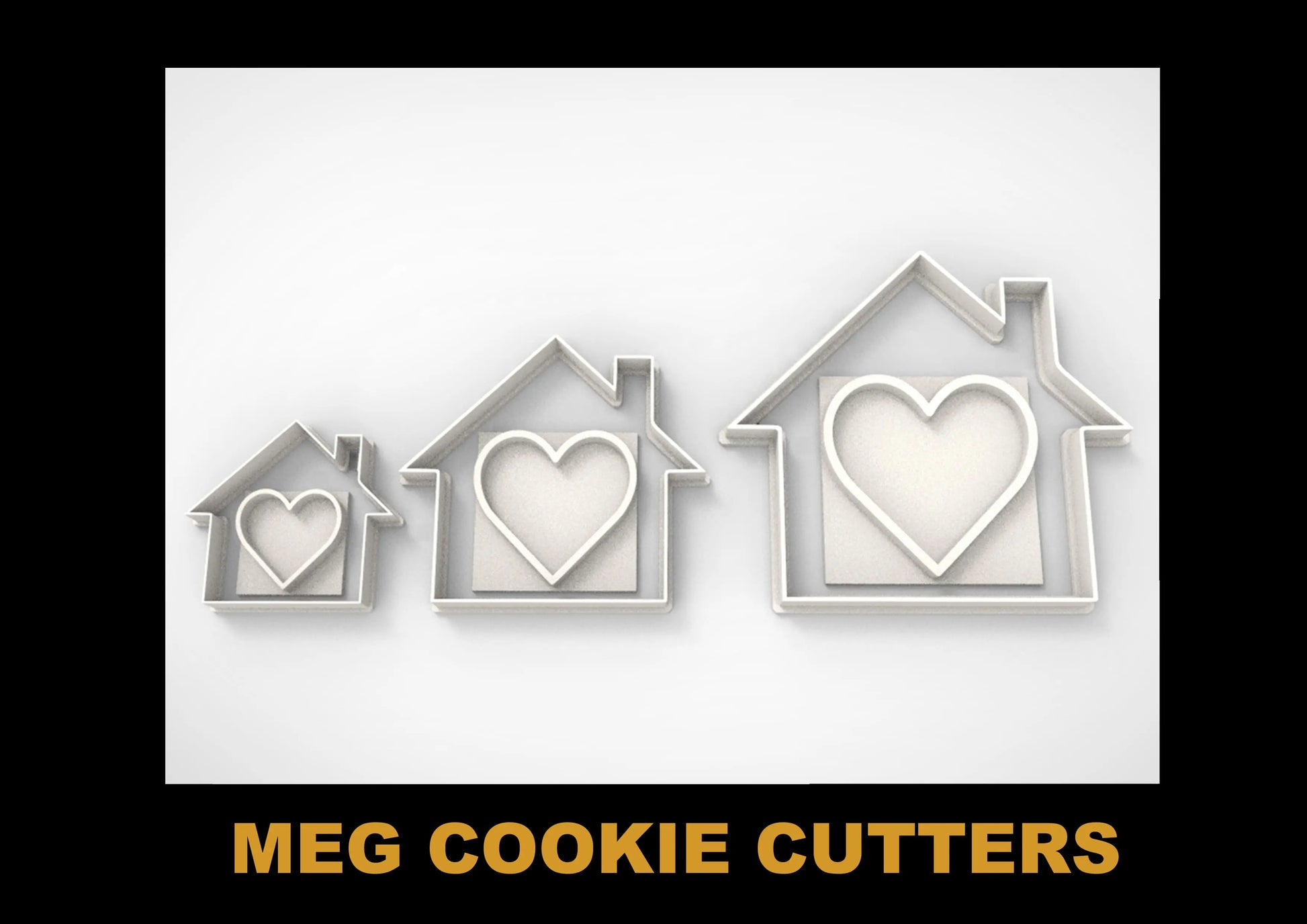 Home / House + heart stamp cookie cutter Fondant Cutter Cake Decorating 2 - 3 - 4 INCHES UK MEG cookie cutters