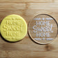 Home sweet home - debossing acrylic stamp MEG cookie cutters
