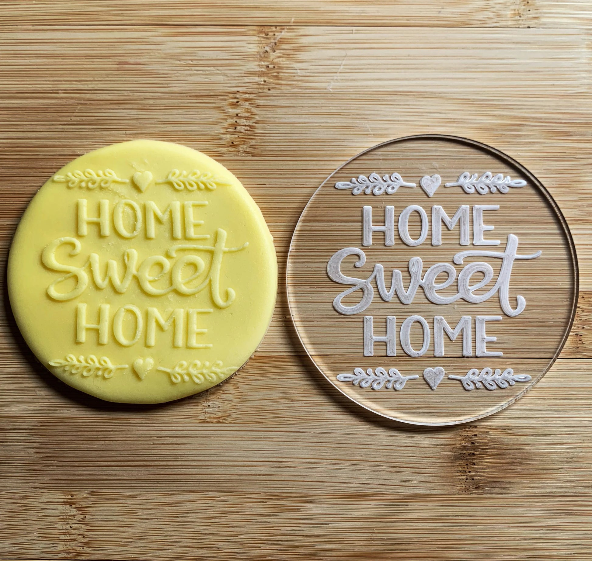 Home sweet home - debossing acrylic stamp MEG cookie cutters