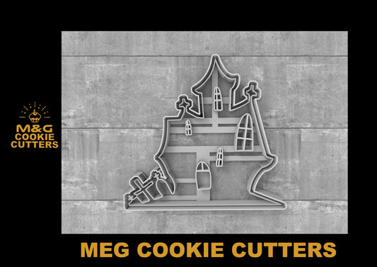 Hunted House Halloween Cookie cutter MEG cookie cutters