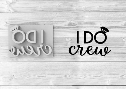 I Do Crew Wedding Embossing for cupcake - stamps sugar paste MEG cookie cutters