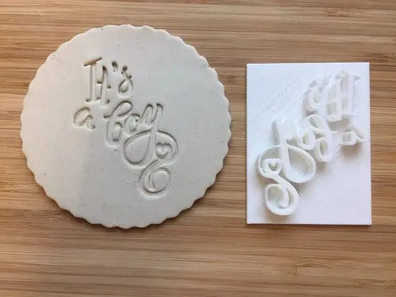 It's a Boy - Embossing - stamp MEG cookie cutters