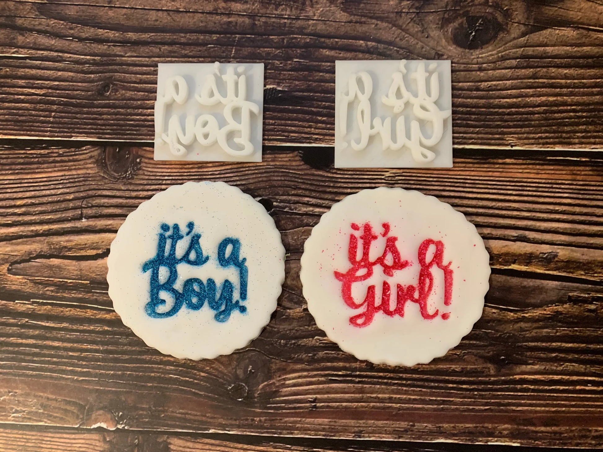It's a Boy - Its a Girl - Embossing - stamp MEG cookie cutters