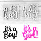 It's a Boy - Its a Girl - Embossing - stamp MEG cookie cutters