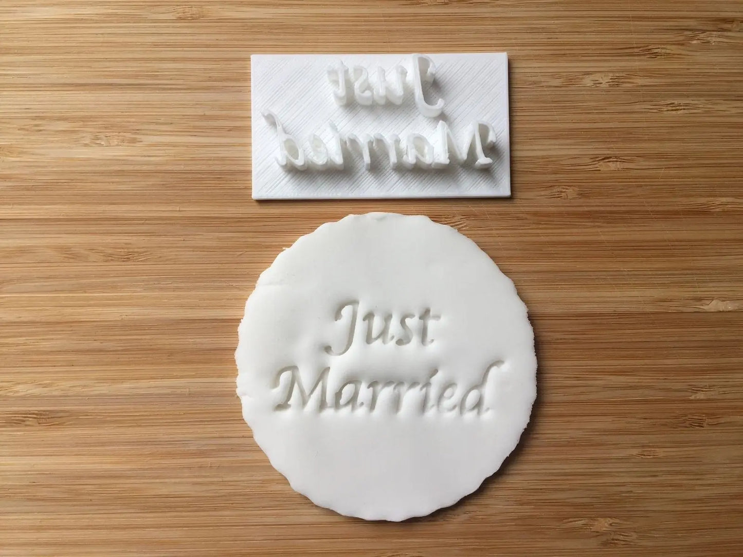 JUST MARRIED - Embossing - stamp (1) MEG cookie cutters