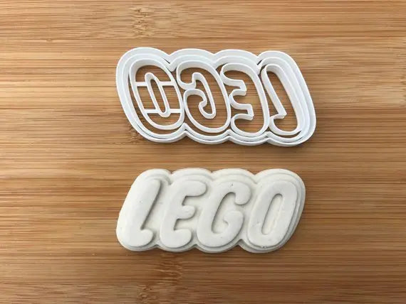 LEGO-inspired logo Biscuit Cookie Cutter Fondant Cake Decorating Mold MEG cookie cutters