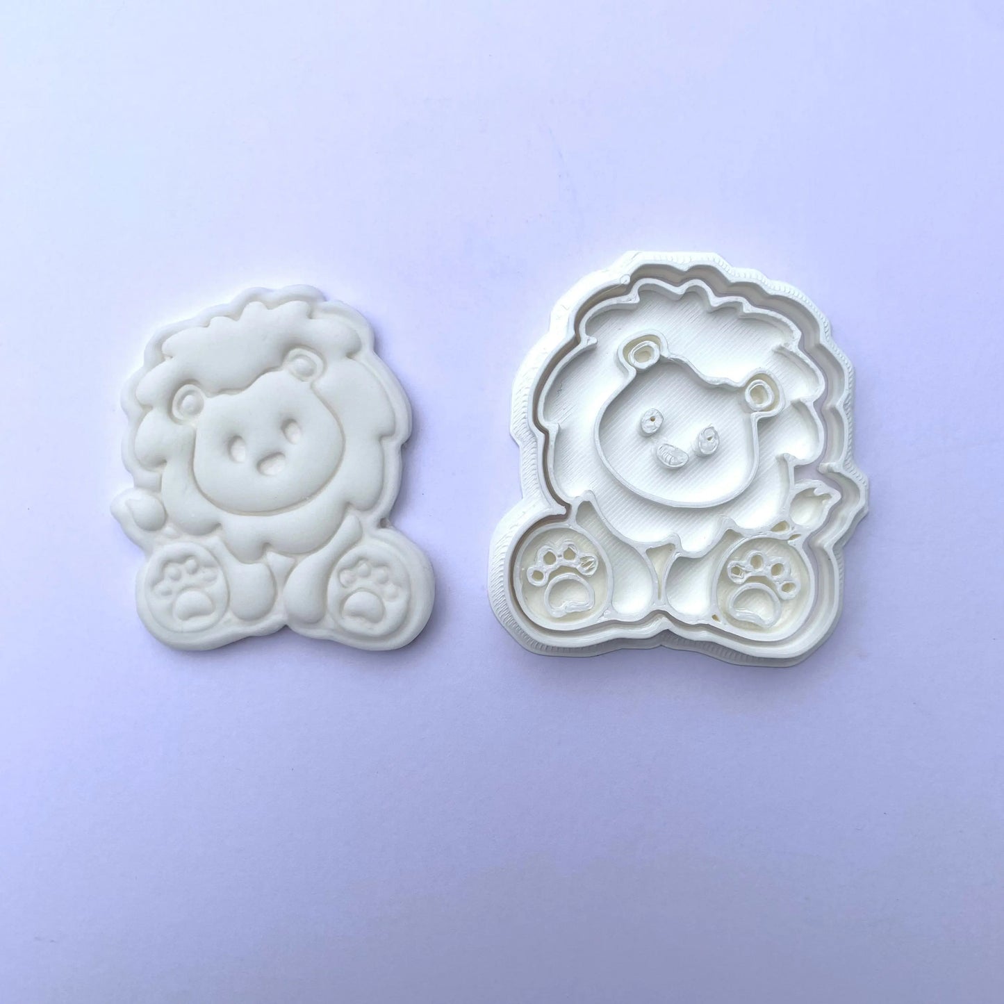 Lion - animal - cookie cutter + stamp MEG cookie cutters