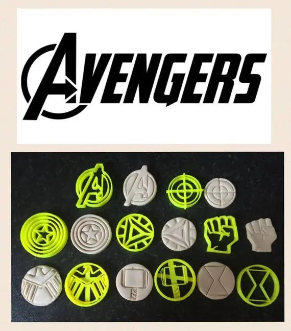 Marvel The Avengers Cake Decoration Cookie cutters fondant Topping UK seller MEG cookie cutters