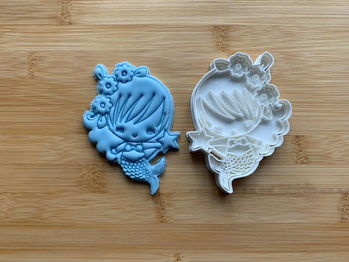 Mermaid - Paint Your Own - Cookie cutter + Stamp MEG cookie cutters