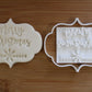 Merry Christmas - Cookie cutter + stamp MEG cookie cutters