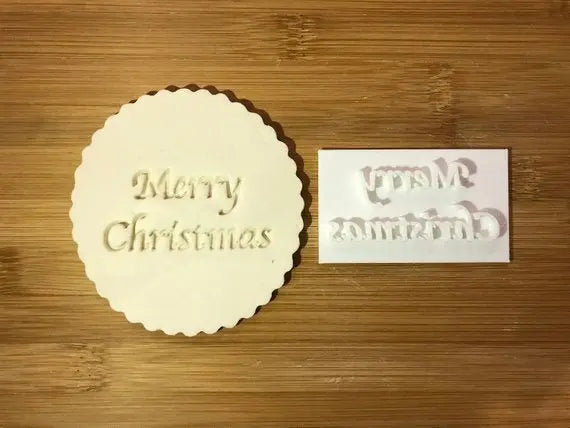 Merry Christmas - Embossing - stamp MEG cookie cutters