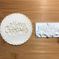 Merry Christmas - Embossing - stamp (2) MEG cookie cutters