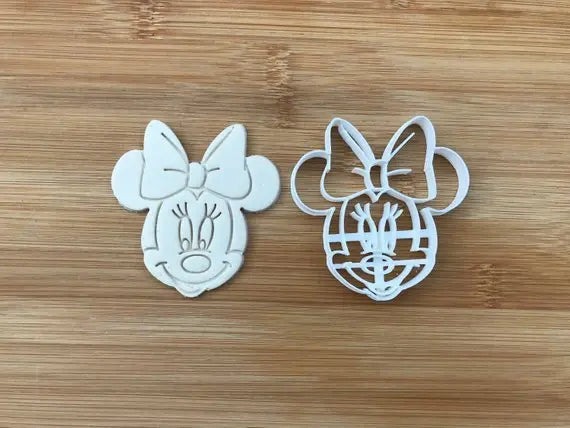 Minnie Mouse-INSPIRED Plastic Cookie Cutter Fondant Cake Decorating Cupcake MEG cookie cutters