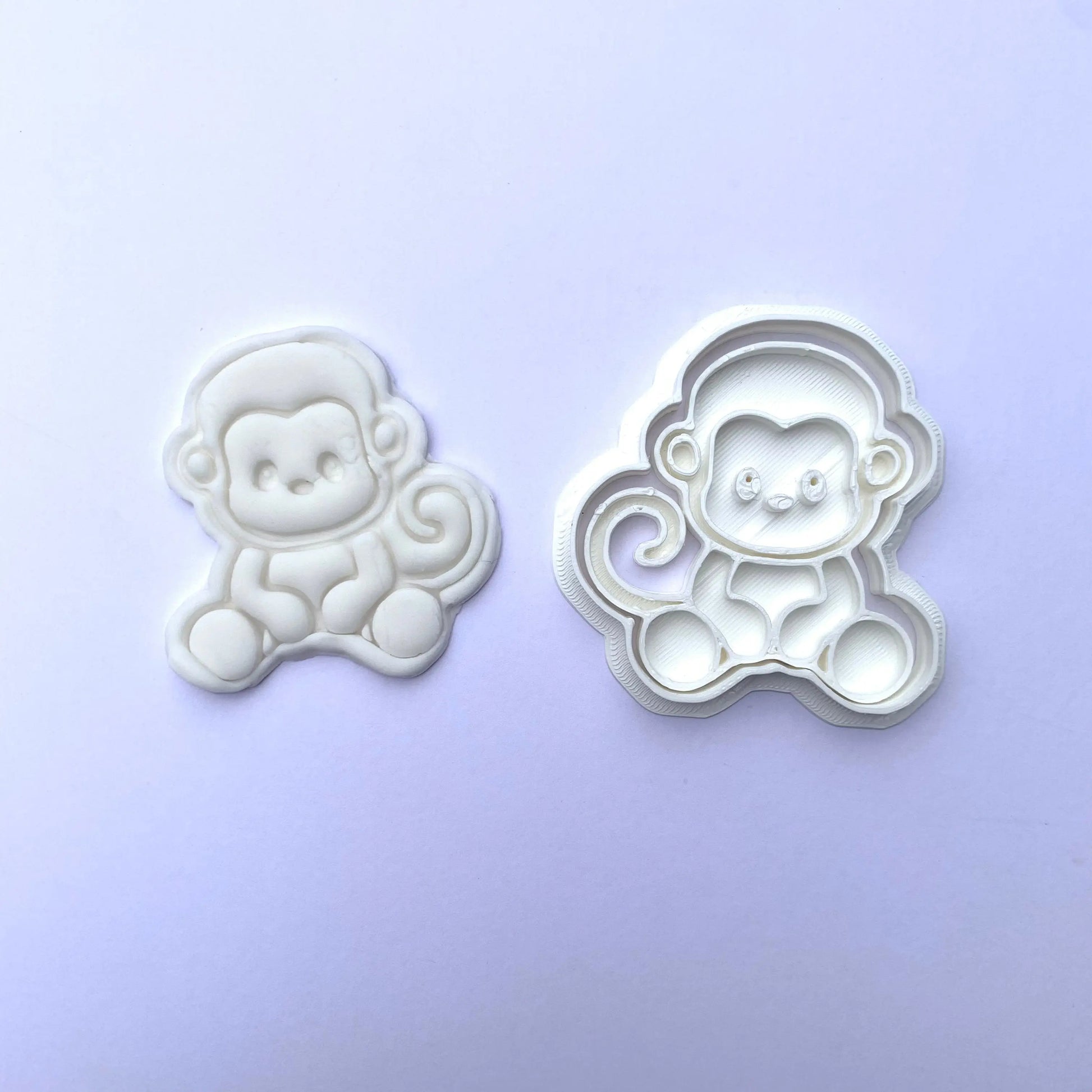 Monkey - animal - cookie cutter + stamp MEG cookie cutters