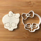 Monster High skull-INSPIRED Uk Plastic Cookie Cutter Fondant Cake Decorating Cupcake MEG cookie cutters