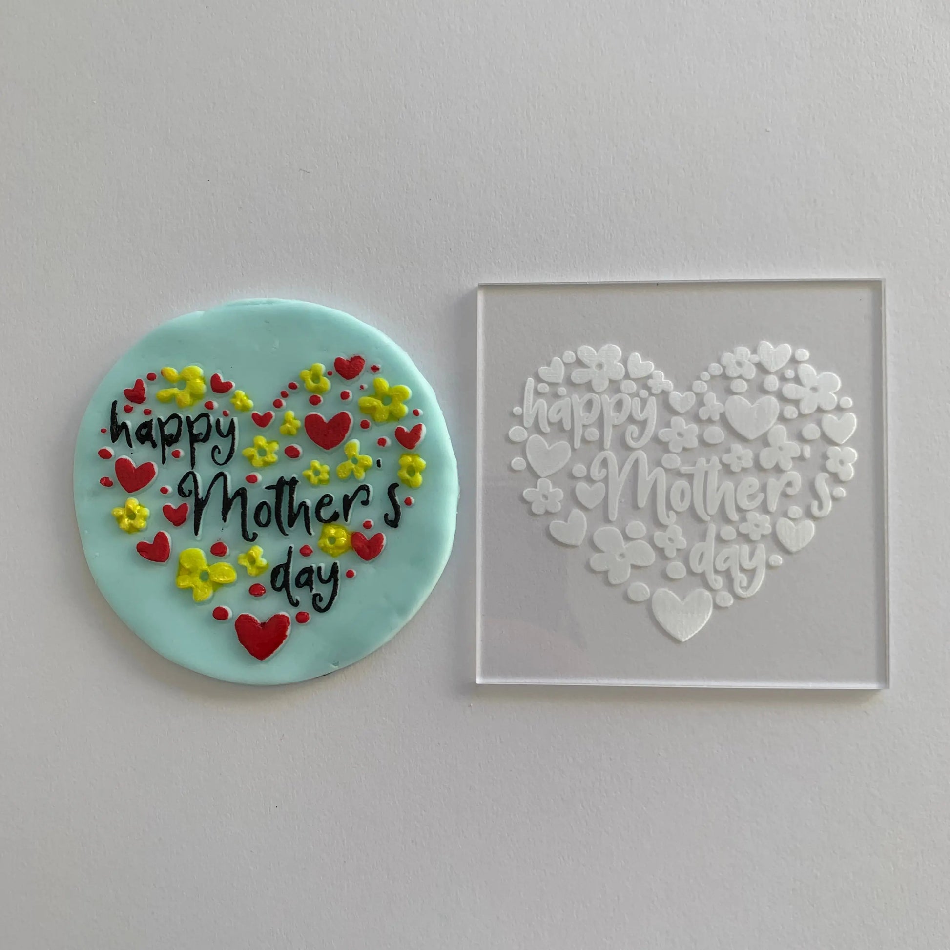 Mothers Day - Debossing 2 - raising stamp 2022 MEG cookie cutters