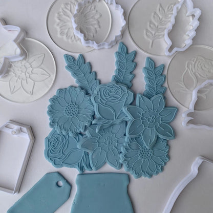 Mothers Day - flowers mason jar MEG cookie cutters