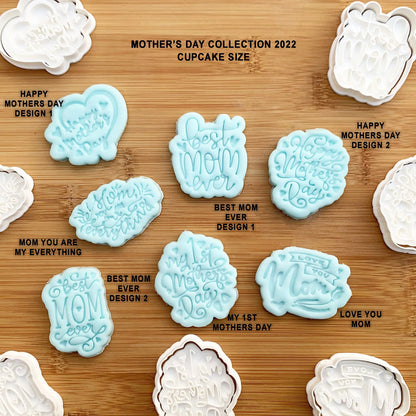 Mothers Day stamp and cutters Collection 2022 MEG cookie cutters