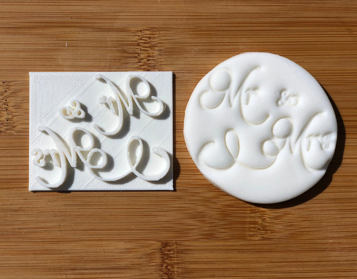 Mr & Mrs - Embossing - stamp MEG cookie cutters