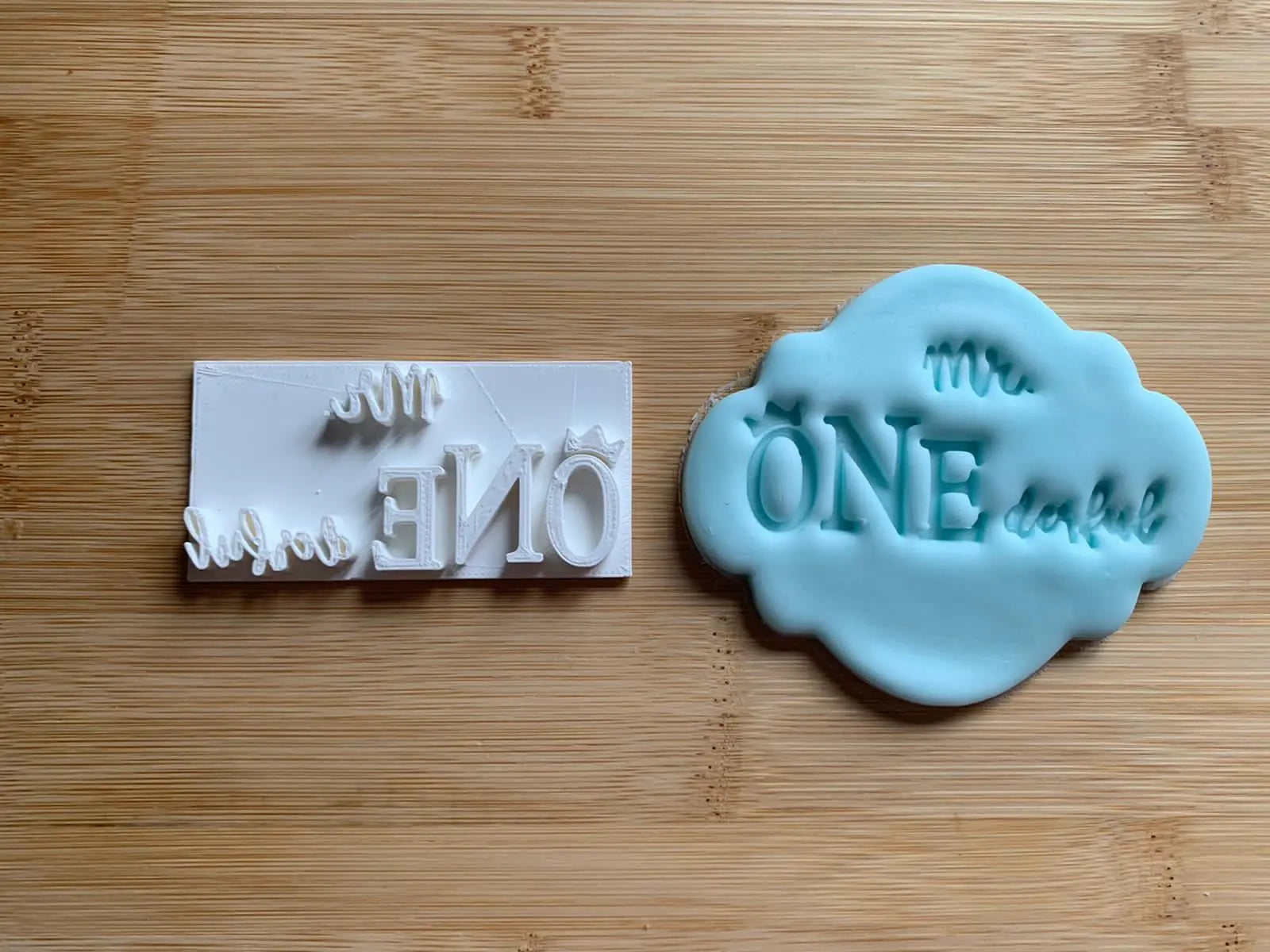 Mr. One Derful - Embossing stamps MEG cookie cutters