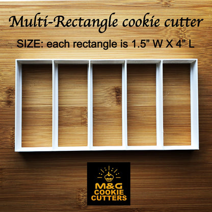 Multi-rectangle cutter Uk Seller Plastic Biscuit Cookie Cutter Fondant Cake Decor MEG cookie cutters