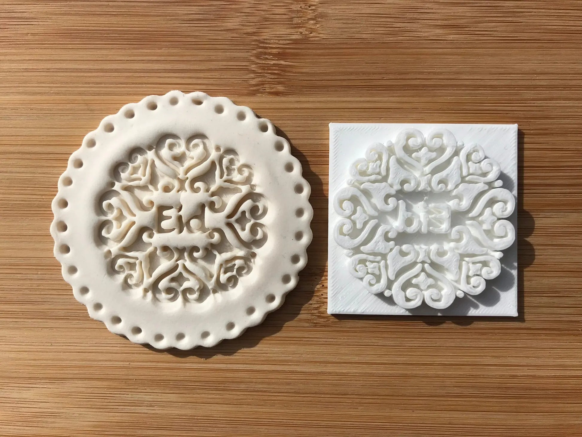 Muslim Islamic Embossing for cupcake and cake - stamps sugar paste Design 2 MEG cookie cutters