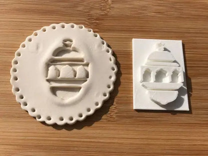 Muslim Islamic Embossing for cupcake and cake - stamps sugar paste Design 6 Lantern MEG cookie cutters