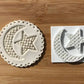 Muslim Islamic Embossing for cupcake and cake - stamps sugar paste Design 7 MEG cookie cutters