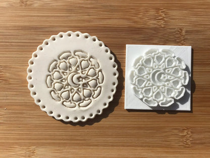 Muslim Islamic Embossing for cupcake and cake - stamps sugar paste Design 9 MEG cookie cutters