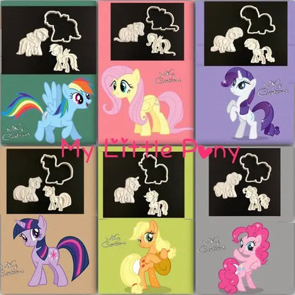 My Little Pony Cutter Topper Fondant Gift Birthday Kids cake decorating UK MEG cookie cutters