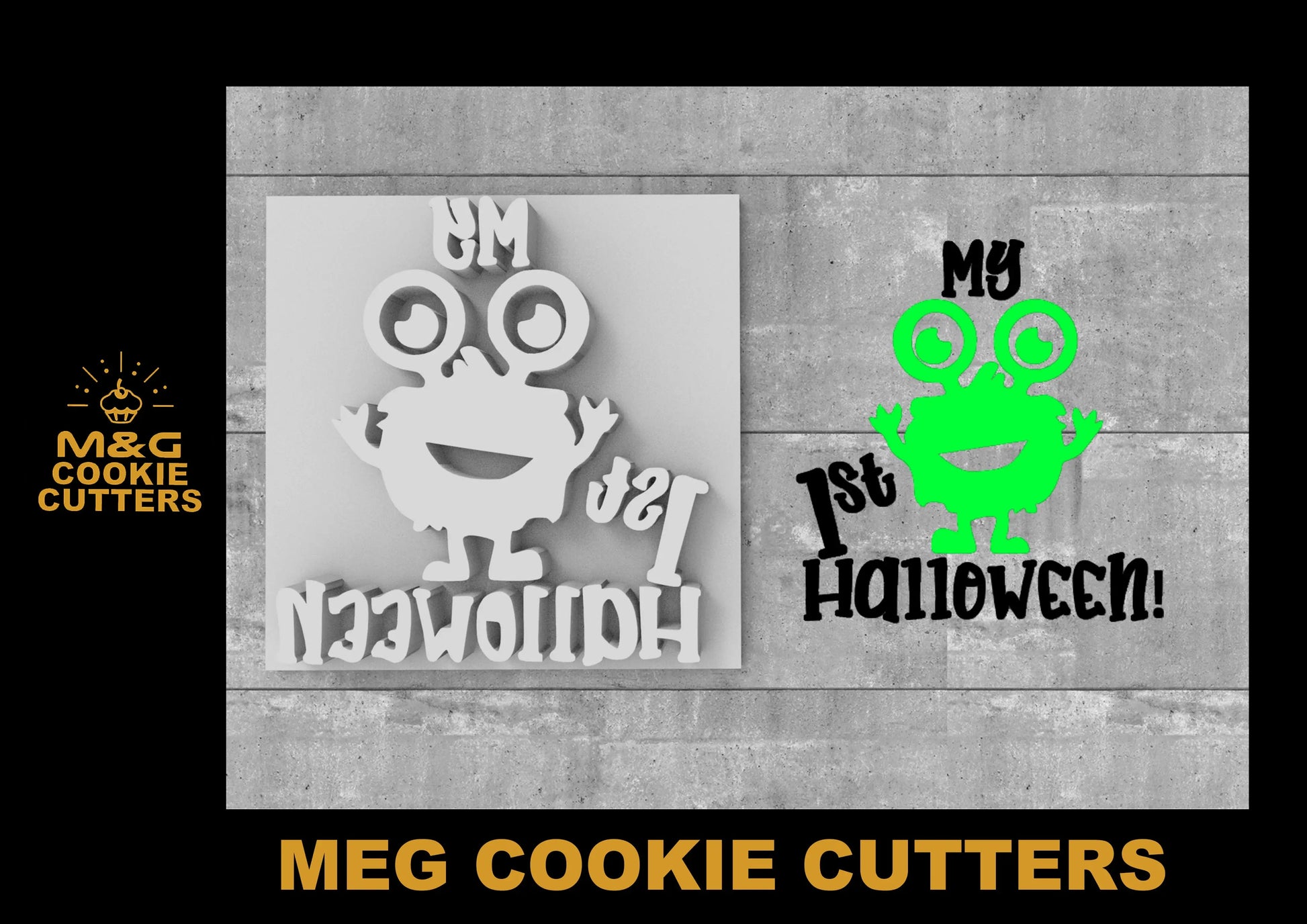 My first HALLOWEEN - Embossing - stamp MEG cookie cutters