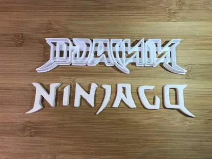 Ninjago-inspired Logo Cookie Fondant Cutter Cake Decoration UK seller Lego MEG cookie cutters