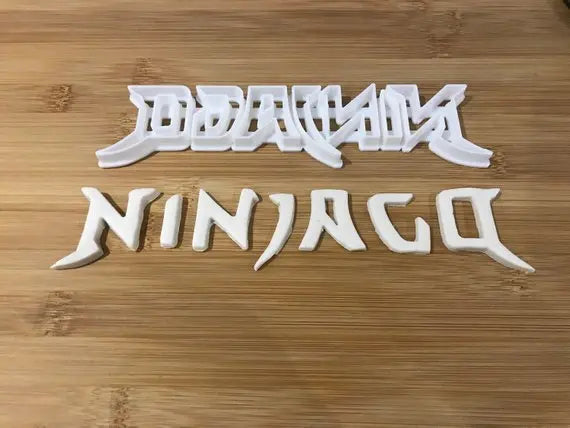 Ninjago-inspired Logo Cookie Fondant Cutter Cake Decoration UK seller Lego MEG cookie cutters