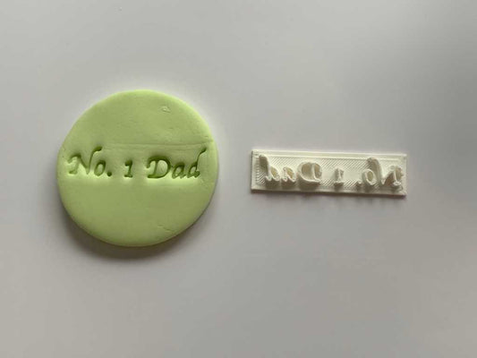 No 1 Dad - Father's Day - Embossing - stamp MEG cookie cutters