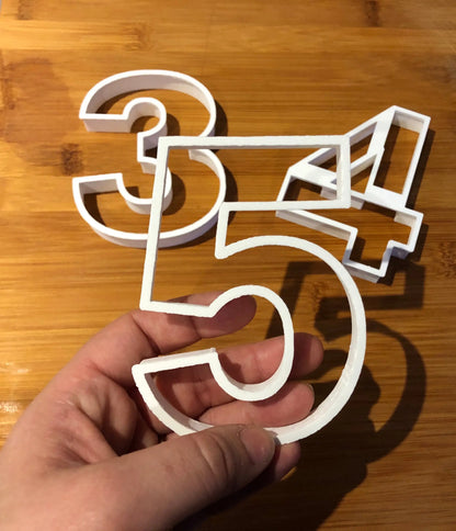 Numbers 0 to 9 - Cookie Cutter (1) MEG cookie cutters
