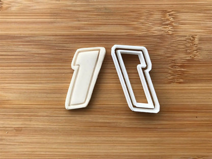 One 1 Racing Number Digit Cookie Cutter Dough Biscuit Pastry Fondant Sharp MEG cookie cutters