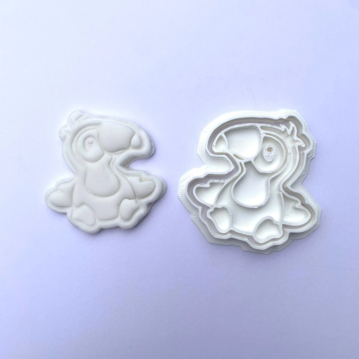Parrot - animal - cookie cutter + stamp MEG cookie cutters